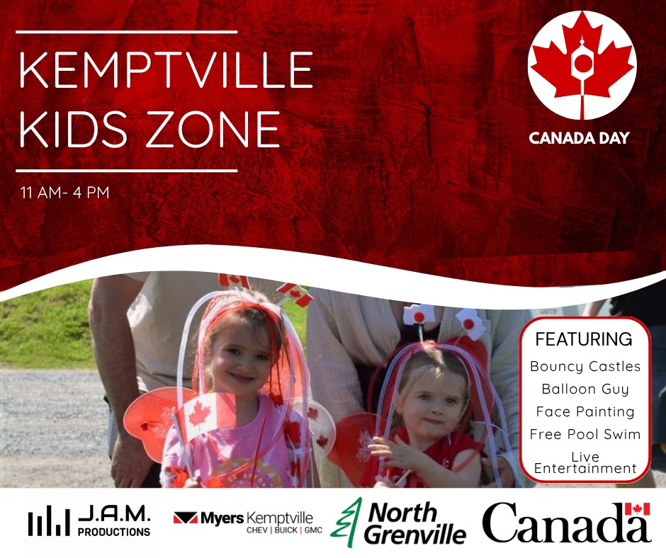 Kemptville Kids Zone - Children celebrating Canada Day